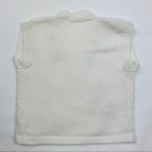 Crocheted Handmade Winter Vest 9M - Picture 3 of 4